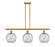 Ballston Three Light Island Pendant in Satin Gold (405|516-3I-SG-G122-8RW)