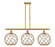 Ballston Three Light Island Pendant in Satin Gold (405|516-3I-SG-G122-10RB)