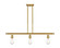Ballston Three Light Island Pendant in Satin Gold (405|516-3I-SG)