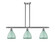 Ballston Three Light Island Pendant in Polished Nickel (405|516-3I-PN-MBD-75-BL)