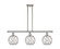 Ballston LED Island Pendant in Polished Nickel (405|516-3I-PN-G122-8RW-LED)