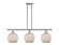 Ballston Three Light Island Pendant in Polished Nickel (405|516-3I-PN-G121-8RB)