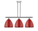 Ballston Three Light Island Pendant in Polished Chrome (405|516-3I-PC-MBD-12-RD)