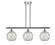 Ballston Three Light Island Pendant in Polished Chrome (405|516-3I-PC-G122-8RW)