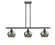 Ballston Three Light Island Pendant in Matte Black (405|516-3I-BK-G93)