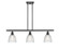 Ballston Three Light Island Pendant in Matte Black (405|516-3I-BK-G382)