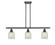 Ballston Three Light Island Pendant in Matte Black (405|516-3I-BK-G259)