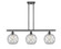 Ballston Three Light Island Pendant in Matte Black (405|516-3I-BK-G122-8RW)