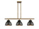 Ballston Three Light Island Pendant in Brushed Brass (405|516-3I-BB-M14-BK)