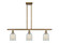 Ballston Three Light Island Pendant in Brushed Brass (405|516-3I-BB-G2511)