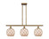 Ballston LED Island Pendant in Brushed Brass (405|516-3I-BB-G121-8RB-LED)