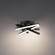 Parallax LED Flush Mount in Black (34|FM-73116-35-BK)
