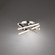 Parallax LED Flush Mount in Chrome (34|FM-73116-27-CH)