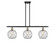 Ballston Three Light Island Pendant in Black Antique Brass (405|516-3I-BAB-G122-8RW)