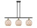 Ballston LED Island Pendant in Black Antique Brass (405|516-3I-BAB-G121-8RB-LED)