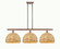Ballston Three Light Island Pendant in Antique Copper (405|516-3I-AC-RBD-12-NAT)
