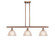 Ballston Three Light Island Pendant in Antique Copper (405|516-3I-AC-G422)