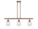 Ballston Three Light Island Pendant in Antique Copper (405|516-3I-AC-G259)