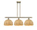Ballston Three Light Island Pendant in Antique Brass (405|516-3I-AB-RBD-12-NAT)