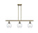 Ballston Three Light Island Pendant in Antique Brass (405|516-3I-AB-G362)