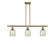 Ballston Three Light Island Pendant in Antique Brass (405|516-3I-AB-G259)