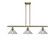 Ballston Three Light Island Pendant in Antique Brass (405|516-3I-AB-G132)
