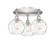 Ballston Three Light Semi-Flush Mount in Satin Nickel (405|516-3C-SN-G1215-8)