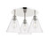 Ballston Three Light Semi-Flush Mount in Polished Nickel (405|516-3C-PN-GBC-82)