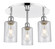 Ballston Three Light Semi-Flush Mount in Polished Chrome (405|516-3C-PC-G804)