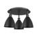 Ballston Three Light Semi-Flush Mount in Matte Black (405|516-3C-BK-MBD-75-BK)