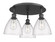 Ballston Three Light Semi-Flush Mount in Matte Black (405|516-3C-BK-GBD-754)