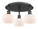 Ballston Three Light Semi-Flush Mount in Matte Black (405|516-3C-BK-G91)