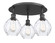Ballston Three Light Semi-Flush Mount in Matte Black (405|516-3C-BK-G362)