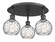 Ballston Three Light Semi-Flush Mount in Matte Black (405|516-3C-BK-G1215-6)
