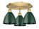 Ballston Three Light Semi-Flush Mount in Brushed Brass (405|516-3C-BB-MBD-75-GR)