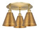 Ballston Three Light Semi-Flush Mount in Brushed Brass (405|516-3C-BB-MBC-8-BB)