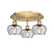 Ballston Three Light Semi-Flush Mount in Brushed Brass (405|516-3C-BB-G92)