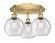 Ballston Three Light Semi-Flush Mount in Brushed Brass (405|516-3C-BB-G124-8)