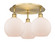 Ballston Three Light Semi-Flush Mount in Brushed Brass (405|516-3C-BB-G121-8)