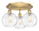Ballston Three Light Semi-Flush Mount in Brushed Brass (405|516-3C-BB-G1215-8)