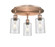 Ballston Three Light Semi-Flush Mount in Antique Copper (405|516-3C-AC-G804)