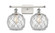 Ballston Two Light Bath Vanity in White Polished Chrome (405|516-2W-WPC-G122-8RW)