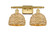 Ballston Two Light Bath Vanity in Satin Gold (405|516-2W-SG-RBD-8-NAT)