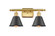 Ballston LED Bath Vanity in Satin Gold (405|516-2W-SG-M8-LED)