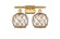 Ballston Two Light Bath Vanity in Satin Gold (405|516-2W-SG-G122-8RB)