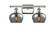 Ballston Two Light Bath Vanity in Polished Nickel (405|516-2W-PN-G93)