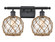 Ballston Two Light Bath Vanity in Matte Black (405|516-2W-BK-G122-8RB)