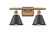 Ballston Two Light Bath Vanity in Brushed Brass (405|516-2W-BB-M8)