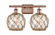 Ballston Two Light Bath Vanity in Antique Copper (405|516-2W-AC-G122-8RB)