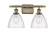 Ballston LED Bath Vanity in Antique Brass (405|516-2W-AB-GBD-754-LED)